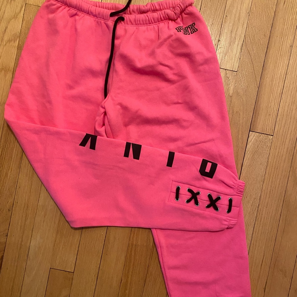 VS PINK lace-up joggers, size S